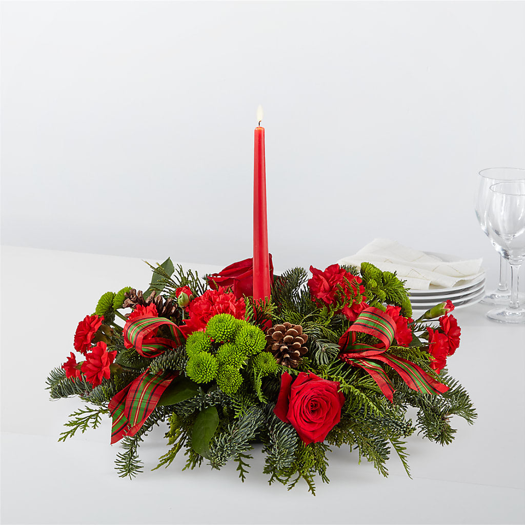 By the Candlelight Centerpiece – Flajes Flowers, Nutley NJ