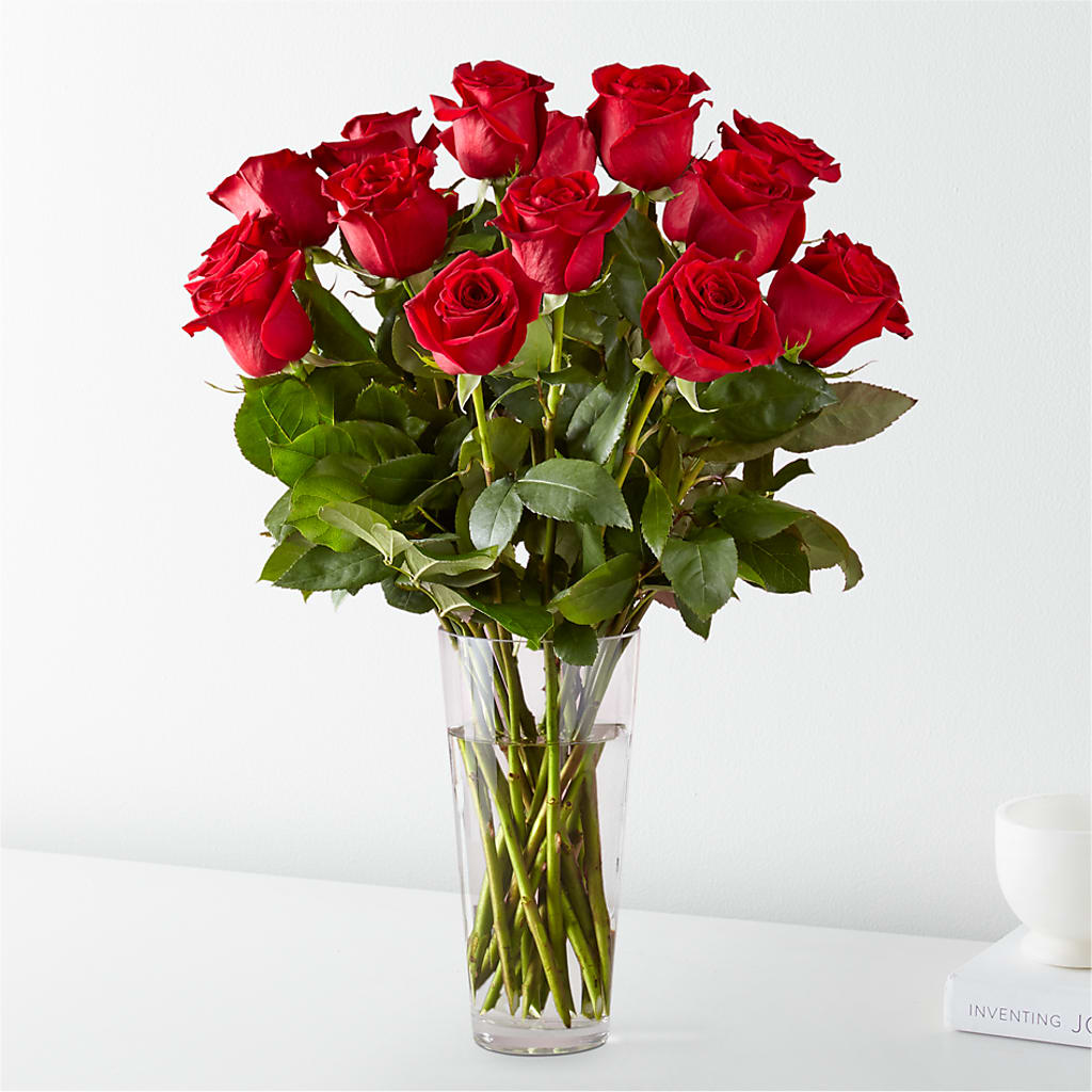 Long Stem Red Rose Bouquet – Flajes Flowers, Nutley NJ