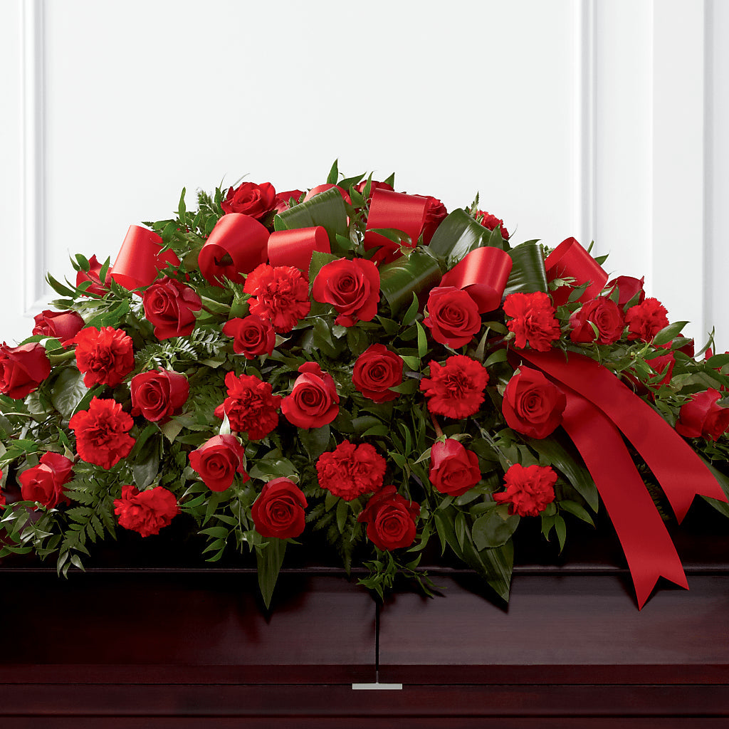 Tribute of Life Casket Spray – Flajes Flowers, Nutley NJ