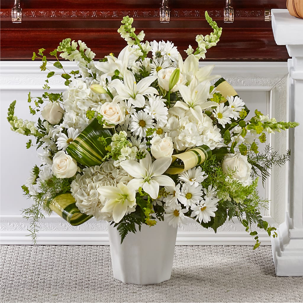 Thoughts of Tranquility Floor Basket – Flajes Flowers, Nutley NJ