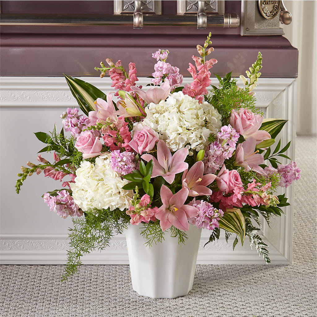 Simply Serene Floor Basket – Flajes Flowers, Nutley NJ