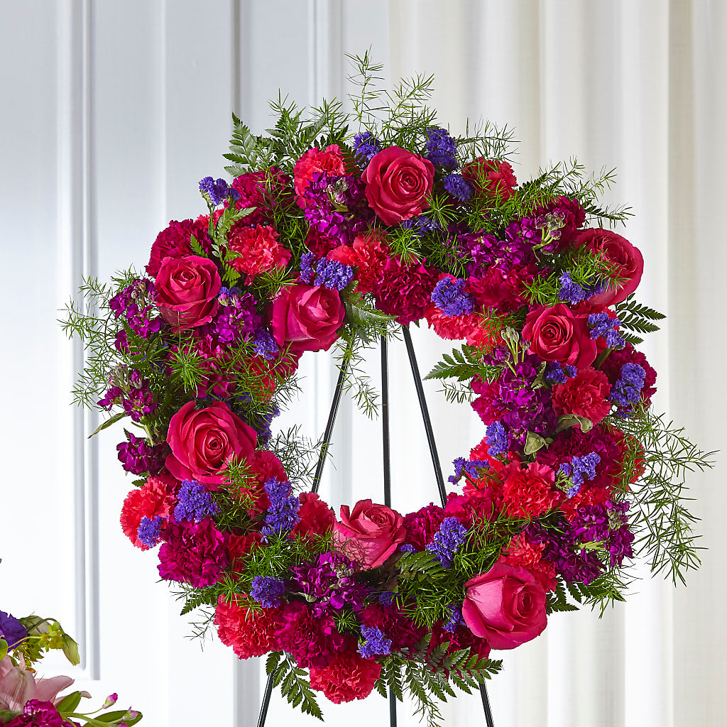 Calming Colors Wreath – Flajes Flowers, Nutley NJ