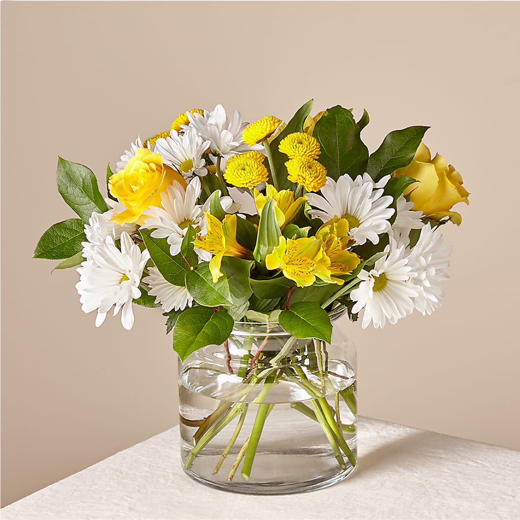 Sunny Sentiments Bouquet – Flajes Flowers, Nutley NJ