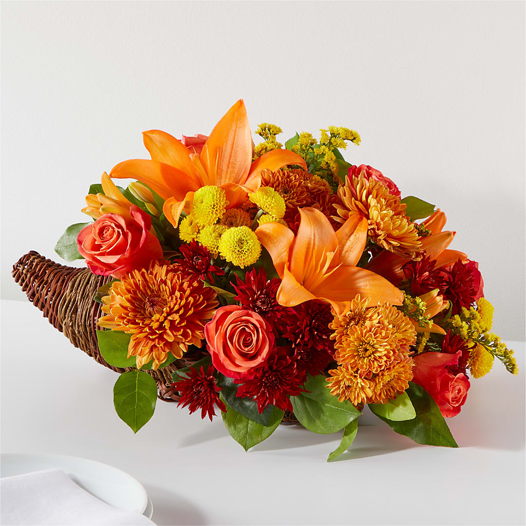 Bouquet of Blessings Cornucopia – Flajes Flowers, Nutley NJ