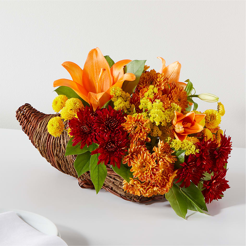 Bouquet of Blessings Cornucopia – Flajes Flowers, Nutley NJ