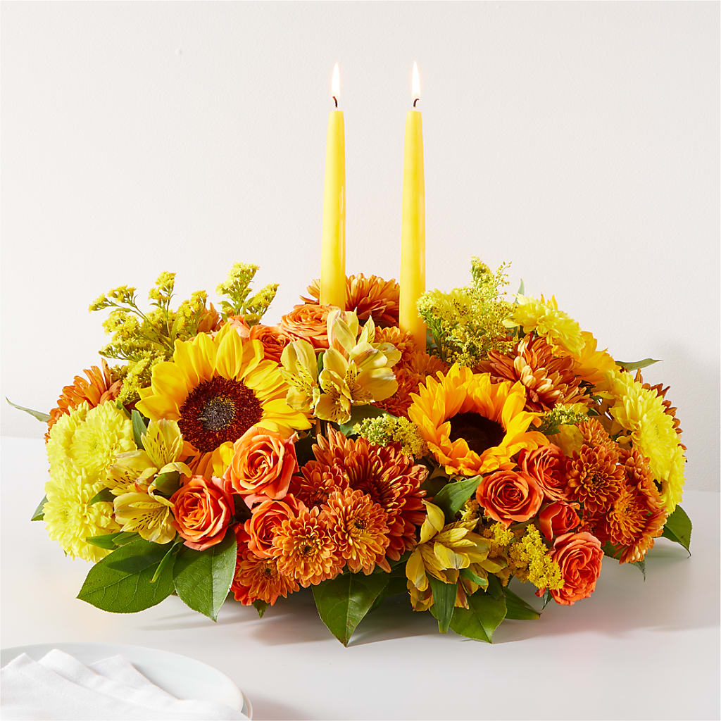Autumn Harmony Centerpiece – Flajes Flowers, Nutley NJ
