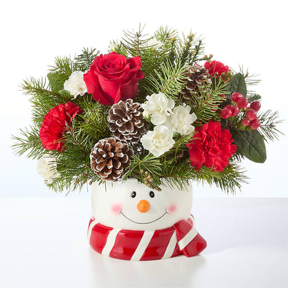 Jolly Snowman Bouquet –  Flajes Flowers, Nutley NJ
