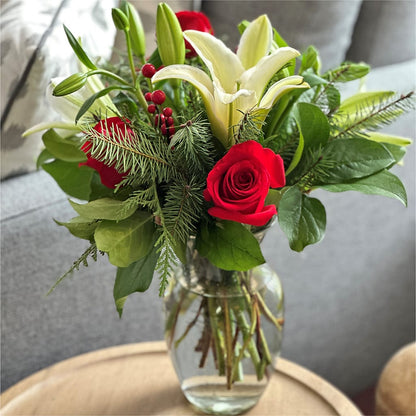Sparkling Snowflakes Bouquet –  Flajes Flowers, Nutley NJ