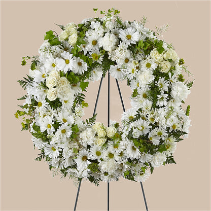 Faithful Wishes Wreath –  Flajes Flowers, Nutley NJ