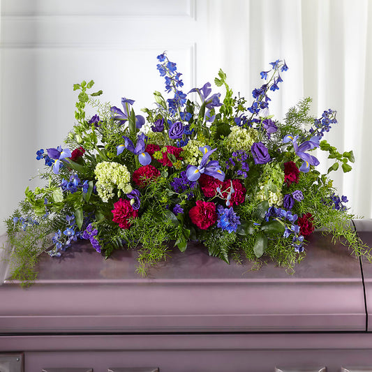 Arreglo floral para ataúd "Siempre atesorado"