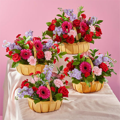 Pink Picnic Basket –  Flajes Flowers, Nutley NJ
