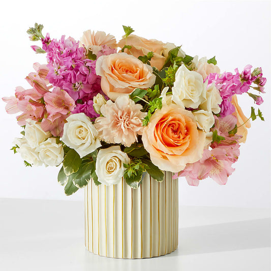 Paradise Bouquet with Ivory Vase –  Flajes Flowers, Nutley NJ
