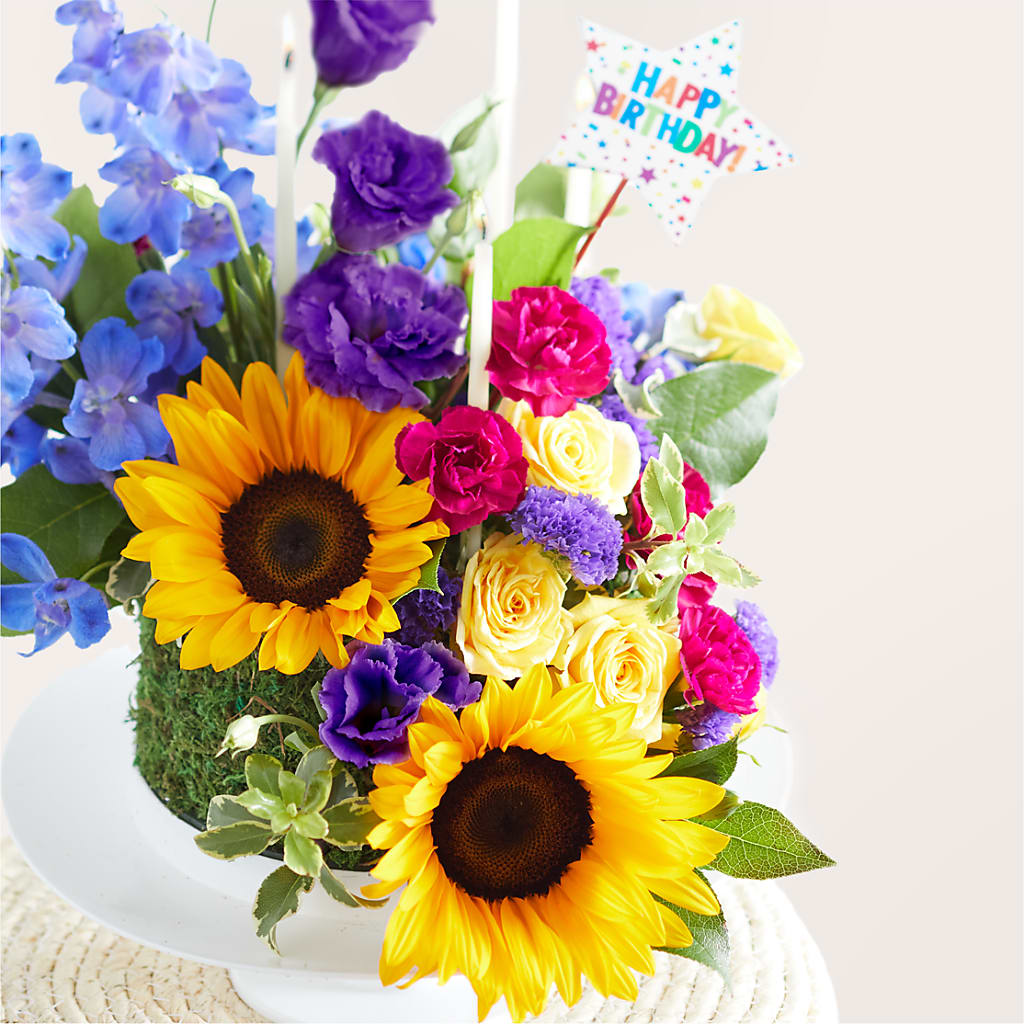 Star of the Day Floral Cake –  Flajes Flowers, Nutley NJ