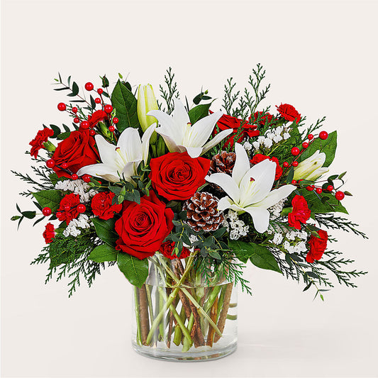 Best in Snow Bouquet –  Flajes Flowers, Nutley NJ
