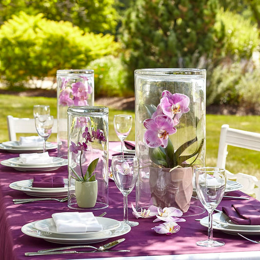 Atractivo centro de mesa para jardín